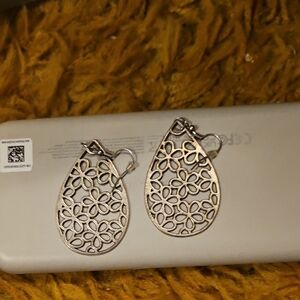 Elegant Silver Teardrop Earrings